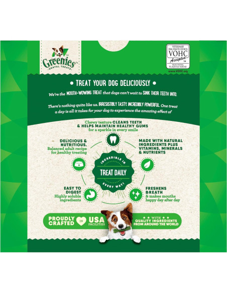 Golosinas Dentales Greenies para Perros 1,02 kg Sabor Original