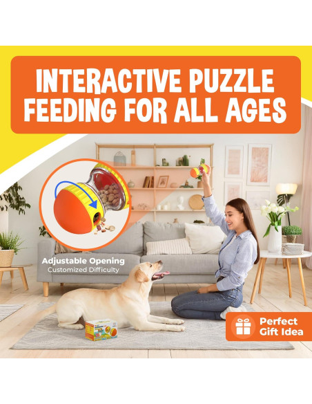 Juguete dispensador de golosinas TRECKPET - Rompecabezas para perros