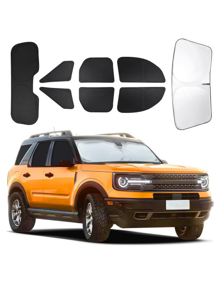 Sombrillas de Ventana JASVIC para Ford Bronco Sport 2021-2025, 8 Piezas