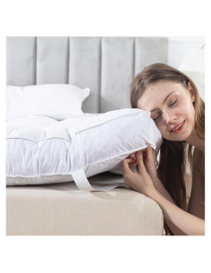 Capa de Colchón Esponjosa WhatsBedding Individual 12.7 cm Algodón