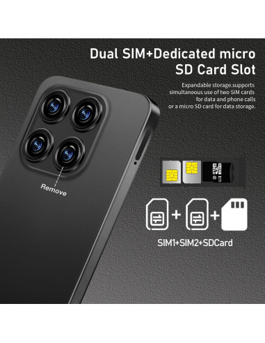 Teléfono Inteligente 16PROMA X 16GB+1TB Pantalla 6.99" HD+ 5G