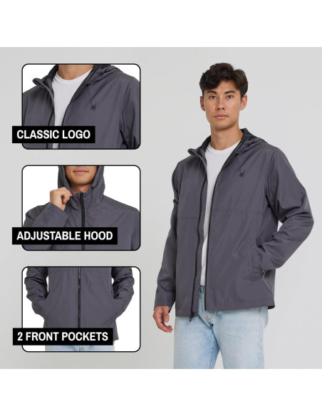 Chaqueta Impermeable Plegable para Hombre - Rompevientos Ligera