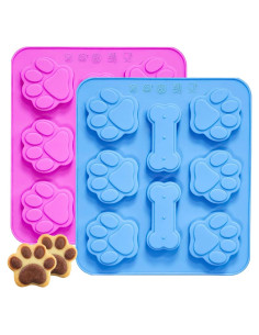 Moldes de Silicona para Golosinas de Perro Juinelate 2 en 1