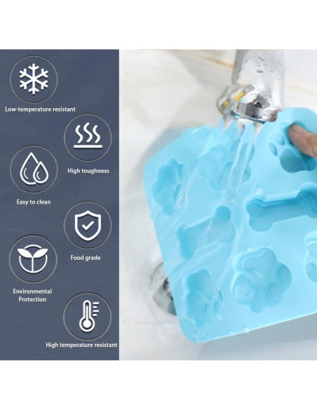 Moldes de Silicona para Golosinas de Perro Juinelate 2 en 1