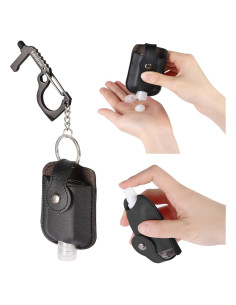 Soporte para desinfectante de manos Ezindraw 30 ml negro