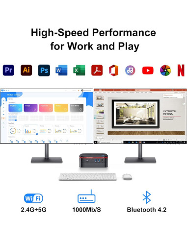 Mini PC Blackview MP60 N150 16GB RAM 512GB SSD 4K