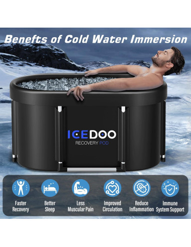 Bañera de Hielo Ovalada Susbie 129 Galones Portátil