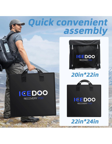 Bañera de Hielo Ovalada Susbie 129 Galones Portátil