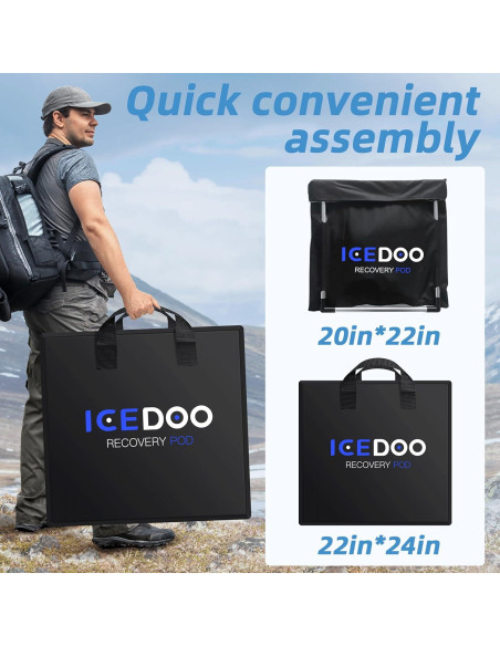 Bañera de Hielo Ovalada Susbie 129 Galones Portátil