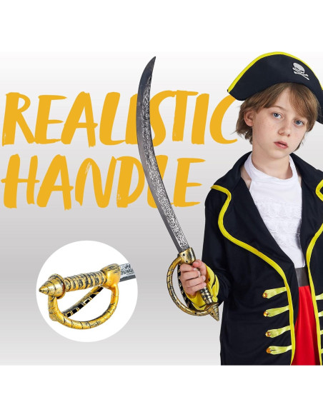 Set Pirata Joyin: Espada 71 cm y Pistolera 40 cm