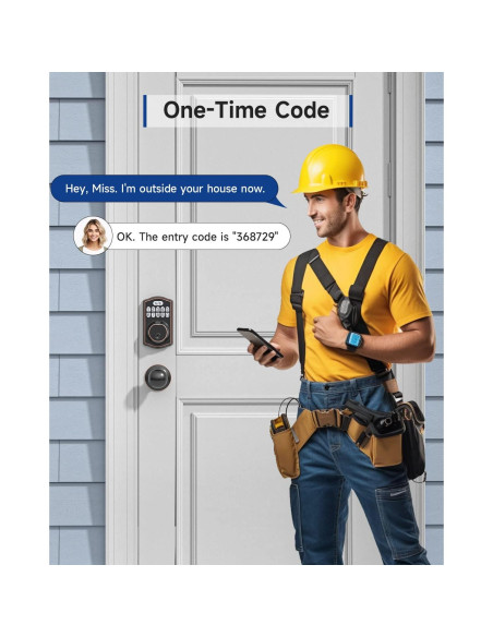 Cerradura Electrónica HOSOM Huella Digital Bronce Aceitado