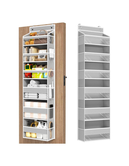 Organizador Colgante Mefirt 6 Estantes Gris para Puerta