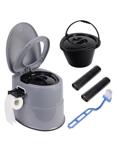 Inodoro Portátil Axidou Plegable con Cubo Desmontable