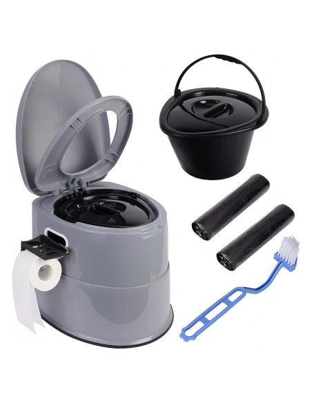 Inodoro Portátil Axidou Plegable con Cubo Desmontable