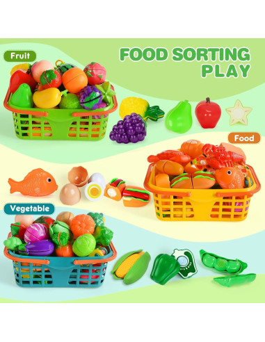 Juego de Comida de Cocina Infantil TooyBing 100 Piezas