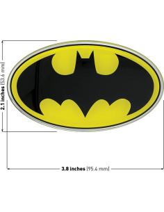 Calcomanía Cromada Batman Emblemas de Fan 9,5x5,5 cm 2