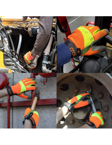 Guantes de Trabajo HLDD HANDLANDY Unisex con Pantalla Táctil