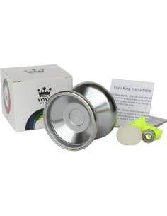 Yoyo Profesional Bi Metal Yoyo King 56mm Plata con Cuerda 2