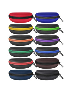 Estuche de Gafas Weewooday 12 Piezas Duro Multicolor 19.6x19.3cm