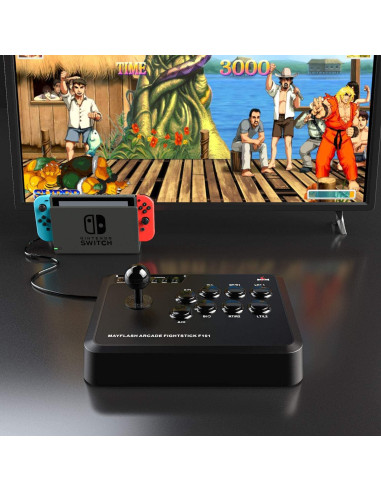 MAYFLASH Arcade Fighting Stick F101 para Switch/PC/PS3