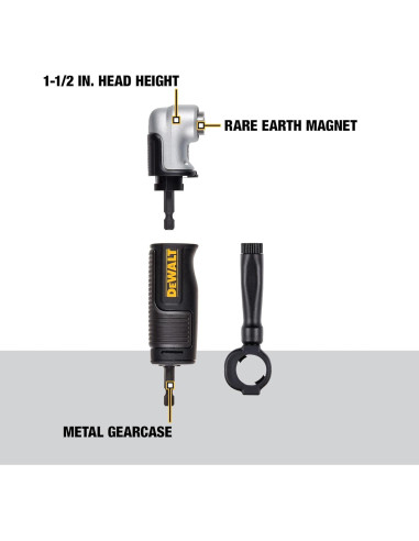 Adaptador de Taladro en Ángulo Derecho DEWALT DWAMRAFT 2 en 1