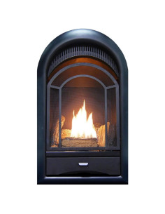 Inserto Chimenea Gas ProCom Doble Combustible 10000 BTU Negro