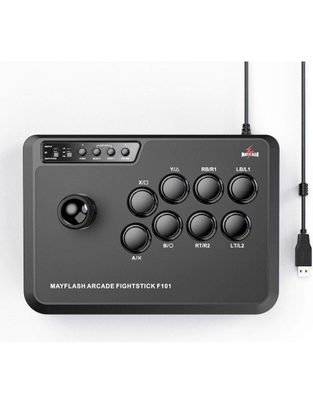 MAYFLASH F101 Arcade Fighting Stick para Switch, PC, PS3, Android