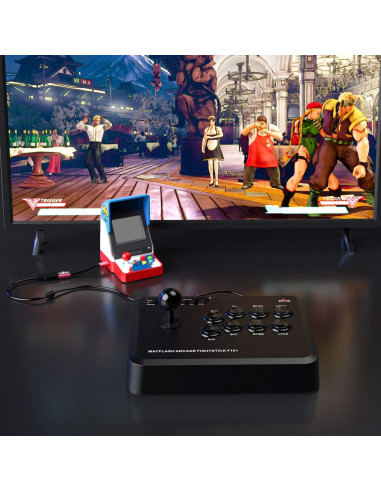 MAYFLASH F101 Arcade Fighting Stick para Switch, PC, PS3, Android