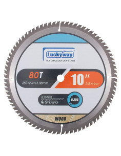 Cuchilla de Sierra Ingletadora 10" Luckyway 80T TCT para Madera