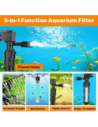 Filtro de Acuario Hygger HG153 14W para 75-227 litros