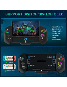 Controlador Inalámbrico MystNova para Nintendo Switch - Negro 2