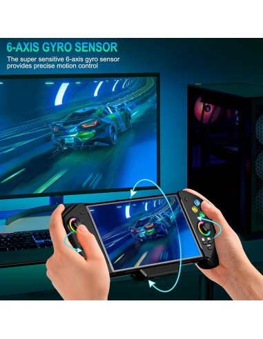 Controlador Inalámbrico MystNova para Nintendo Switch - Negro