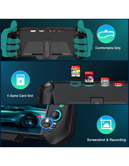 Controlador Inalámbrico MystNova para Nintendo Switch - Negro