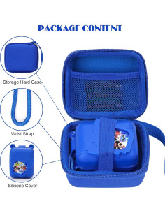 Funda de silicona y transporte para Bitzee Disney Azul 2