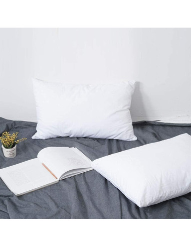 Almohadas Pequeñas FLXXIE 2 Pack Algodón 33x46 cm Suaves
