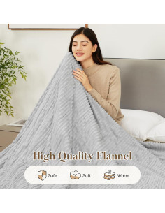 Manta Eléctrica Calentada YOUICHIC 213x229 cm Gris 2