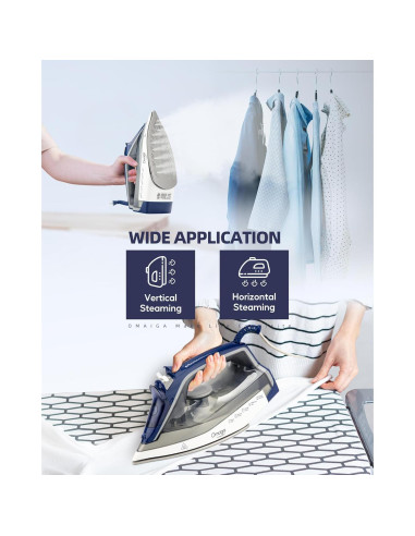 Plancha de vapor OMAIGA 1750W con suela de cerámica 400ml
