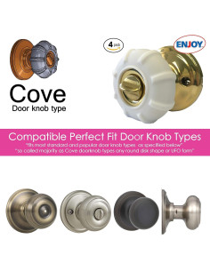 Cubierta Antideslizante para Perillas de Puerta Enjoy Cover - 4 Unidades 2