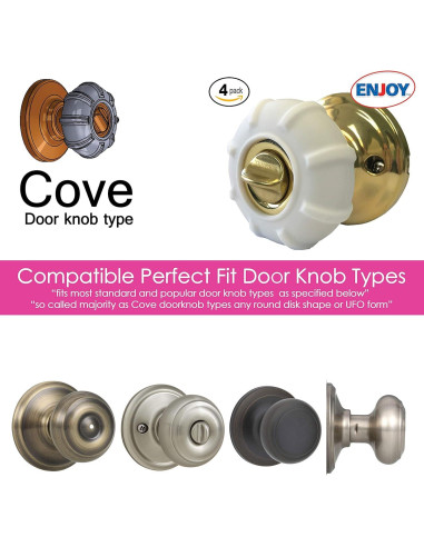 Cubierta Antideslizante para Perillas de Puerta Enjoy Cover - 4 Unidades