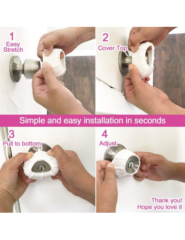 Cubierta Antideslizante para Perillas de Puerta Enjoy Cover - 4 Unidades