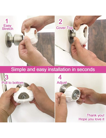 Cubierta Antideslizante para Perillas de Puerta Enjoy Cover - 4 Unidades