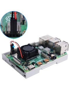 Caja GeeekPi para Raspberry Pi 4 con Ventilador y Disipadores 2