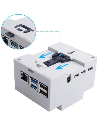 Caja GeeekPi para Raspberry Pi 4 con Ventilador y Disipadores