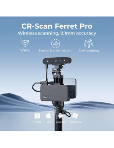 Escáner 3D Creality CR-Scan Ferret Pro 0.1mm WiFi6 2