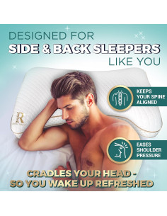 Almohadas de Espuma con Memoria Royal Therapy Reina 4-Pack 2