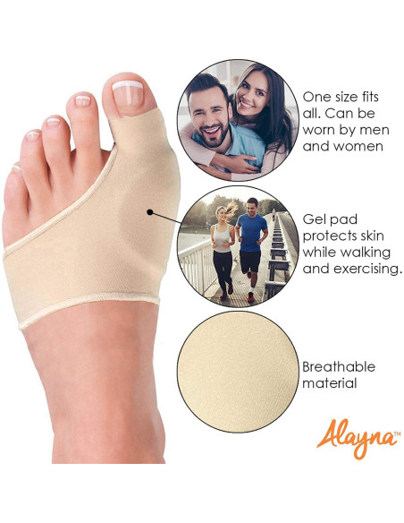 Correctores de Juanetes Alayna Gel Unisex - Alivio y Soporte