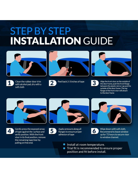 Deflectores de Lluvia Tuningpros para Toyota Yaris 2011-2015