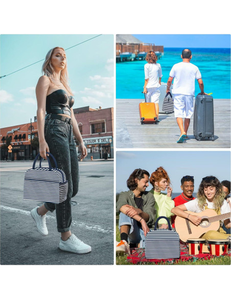 Bolsa de Almuerzo Térmica DALINDA Azul Marino - Reutilizable y Ligera