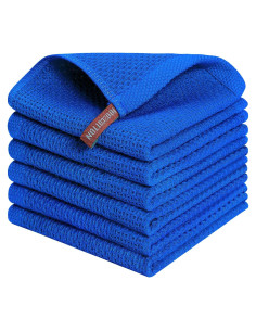 Paños de Cocina Kitinjoy 100% Algodón 6 Piezas 30x30 cm Arándano