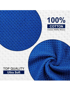 Paños de Cocina Kitinjoy 100% Algodón 6 Piezas 30x30 cm Arándano 2